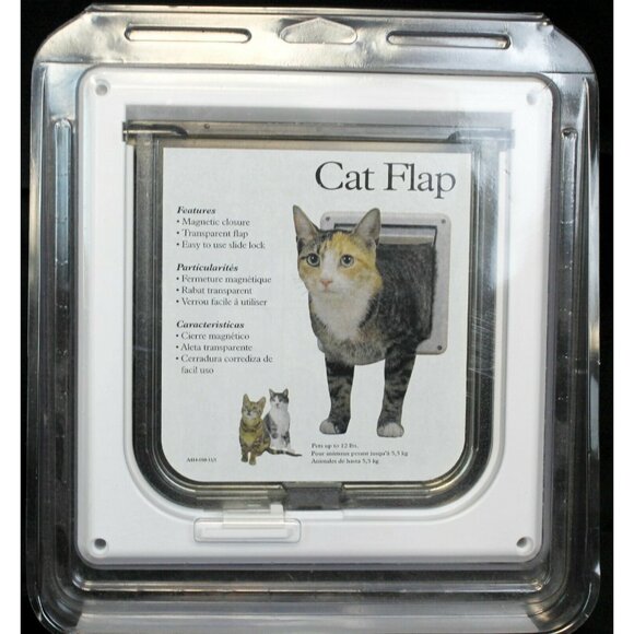 PetSafe Cat Small Dog Transparent Door Flap Magnetic Closure Slide Lock Pet - Picture 4 of 12